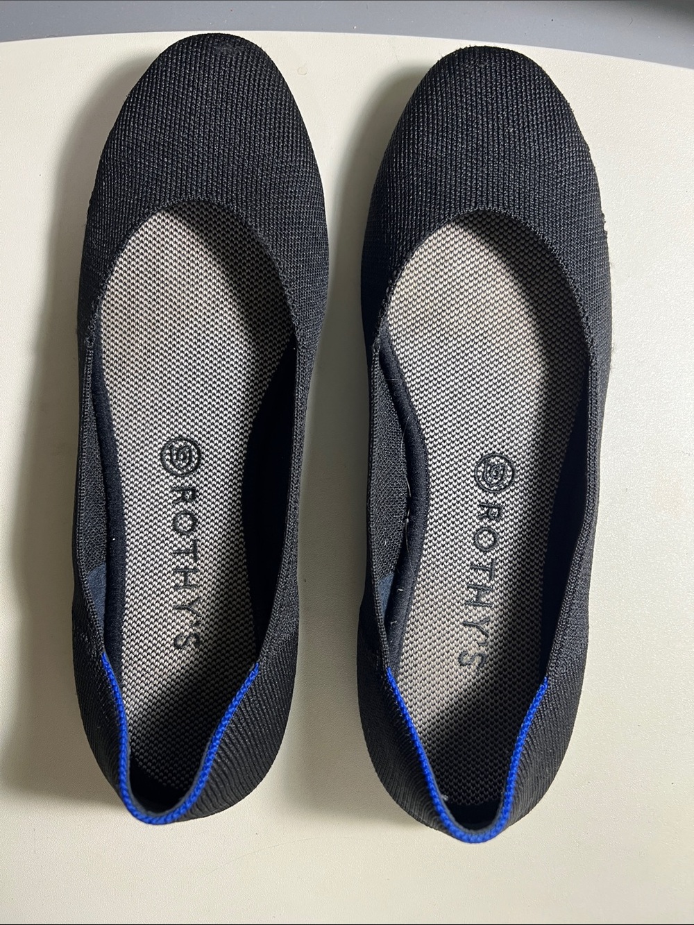 Rothy’s Black Ballet Flats Sz 10.5